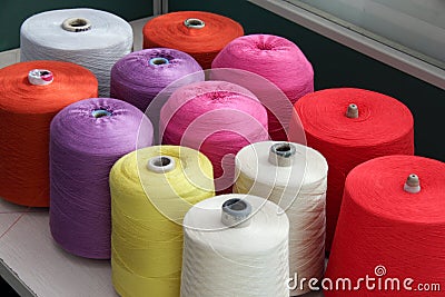 Sewing Thread Pattern Stock Photo