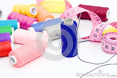 Sewing tools Stock Photo