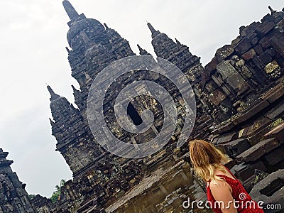 Sewu temple Prambanan Editorial Stock Photo