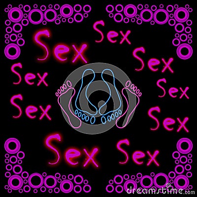 Sex Pink Rings Stock Photo