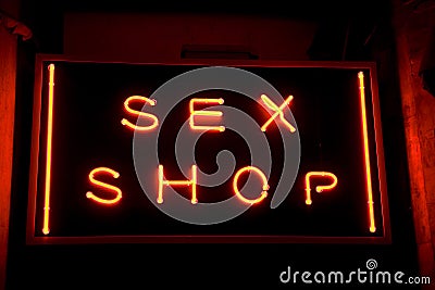 Sex shop Stock Photo