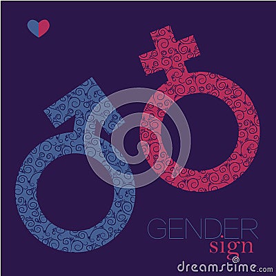 Sex sing. gender equality icon. Man and woman symbol Stock Photo