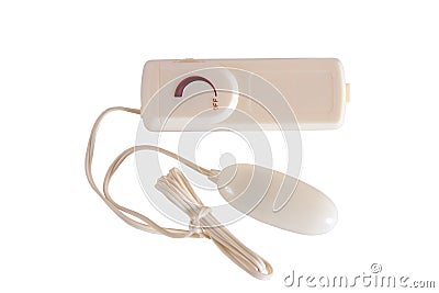 Sex toy vibrator egg with control panel Stock Photo