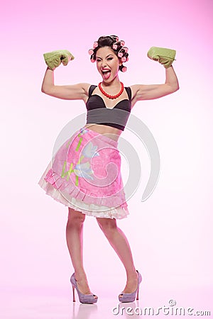 The sexiest housewife ever Stock Photo