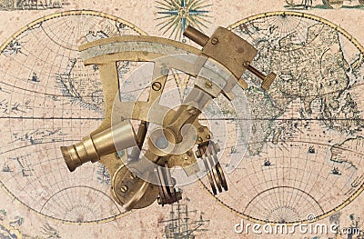 Sextant Stock Photo