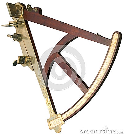 Sextant cutout Stock Photo