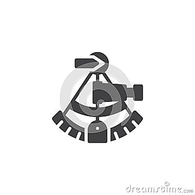 Sextant vector icon Vector Illustration