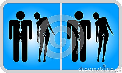 Sexual concept icon say yes for condom Vector Illustration