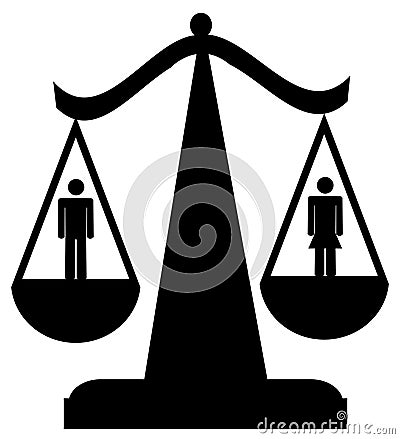 Sexual equality Vector Illustration