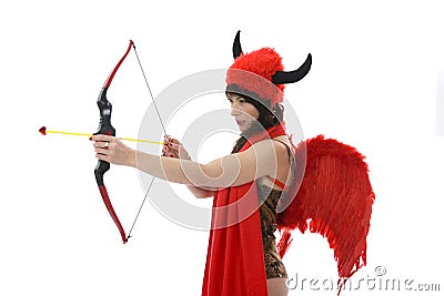 Sexual woman devil Stock Photo