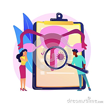 Sexually transmitted diseases abstract concept vector illustration. Vector Illustration