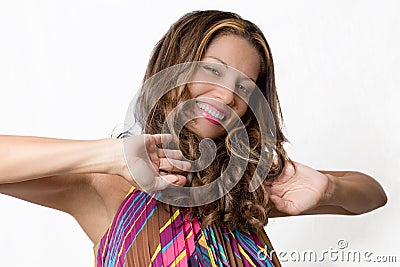 Attractive Brunette Stock Photo