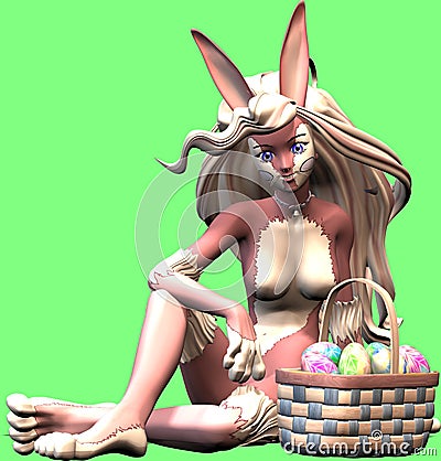 easter bunny Stock Photo