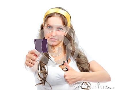 female doctor recommends using condoms Stock Photo
