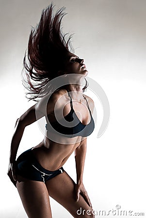 female model in swimsuit Stock Photo