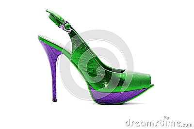 green shoes Stock Photo