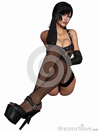 Leather Corset Stock Photo