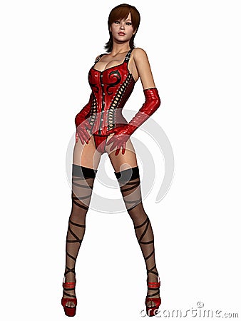 Leather Corset Stock Photo