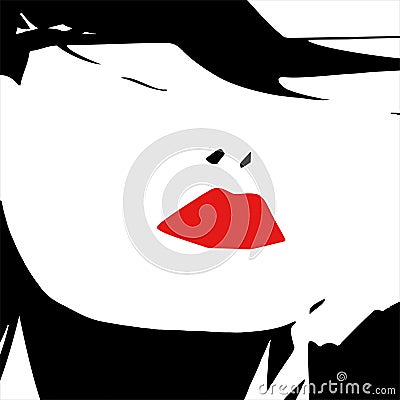 lips Cartoon Illustration