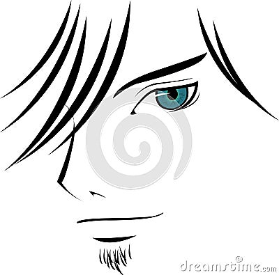 looking guy Vector Illustration