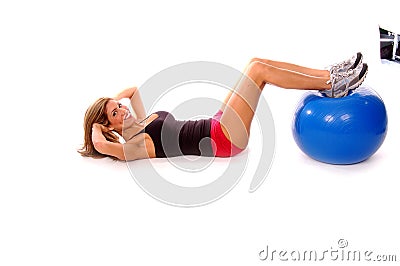 Medicine Ball Workout Stock Photo