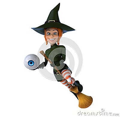 witch - 3D Illustration Stock Photo