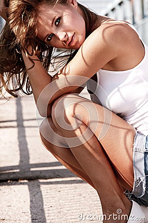 woman outdoor Stock Photo