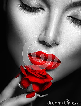 https://thumbs.dreamstime.com/x/sexy-woman-red-rose-beautiful-lips-nails-flower-46093785.jpg