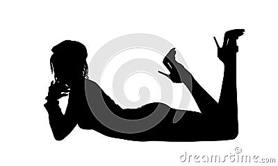 Woman Silhouette Stock Photo