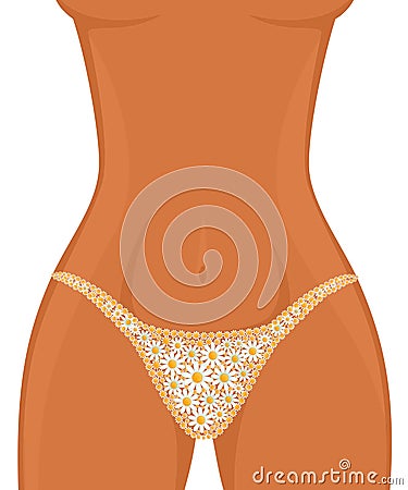 womanish thighs are Vector Illustration