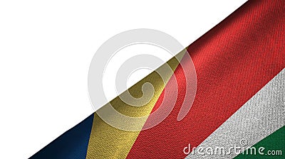 Seychelles flag right side with blank copy space Stock Photo