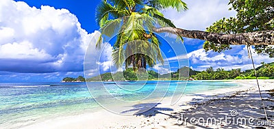 Seychelles island. beaches of Mahe Stock Photo