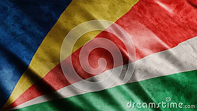 Seychelles National Flag Grunge Stock Photo