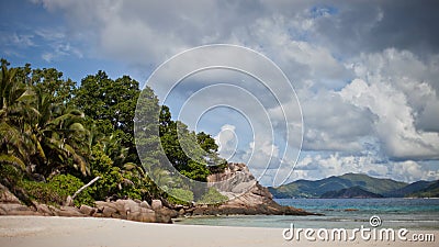 Seychelles seascape Stock Photo