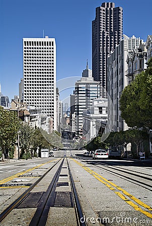 Sfo steep street Stock Photo