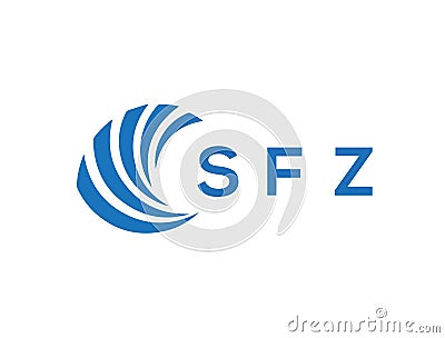 SFZ letter logo design on white background. SFZ creative circle letter logo Vector Illustration