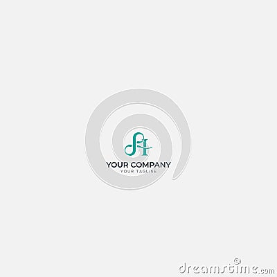 SH minimalist logo, sh logo Vector Illustration