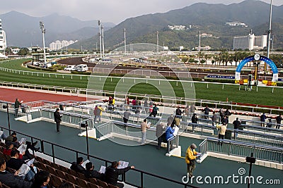 Sha Tin Racecourse, Hong Kong Editorial Stock Photo