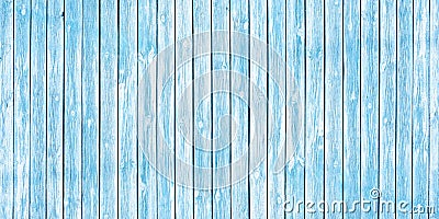 Shabby chic background of old wooden planks painted in soft blue Stock Photo