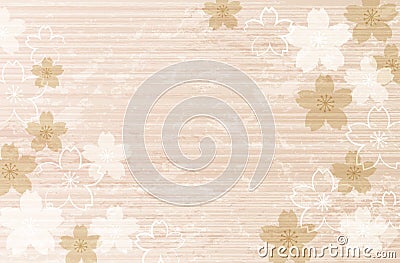 Shabby Chic Cherry blossom background Vector Illustration