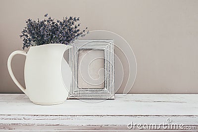 Shabby chic interior decor Stock Photo