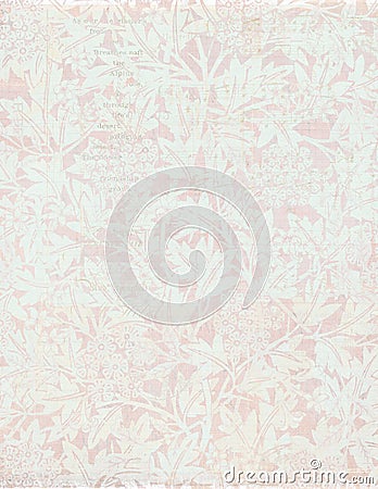 Shabby Chic vintage floral background Stock Photo