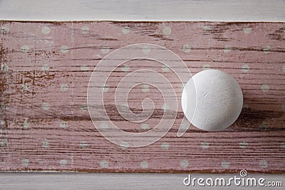 Shabby chic white button Stock Photo