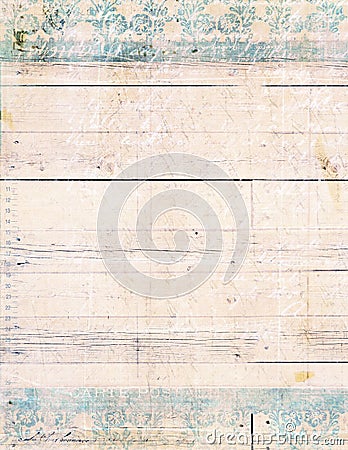 Shabby Chic Wood Background Stock Photo