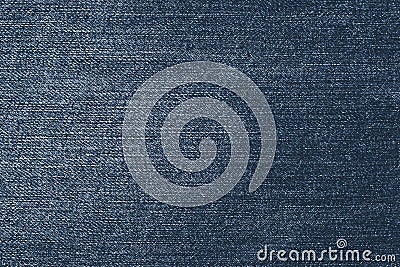 Shabby dark denim. Blue jeans background. Fabric pattern surface. Old, retro style of jean clothes. Vintage, fiber, textile textur Stock Photo