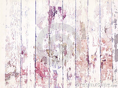 Shabby Grungy distressed wooden flooring texture with white paint Stock Photo