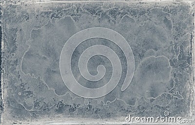 Shabby old blue grunge design frame texture Stock Photo