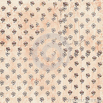 Shabby vintage floral pattern Stock Photo