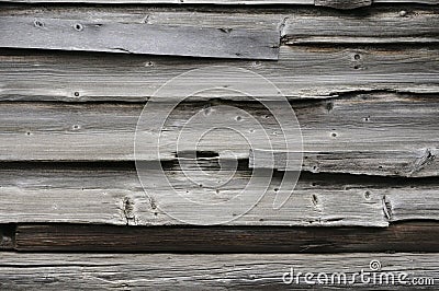 Shabby wooden logs texture. Old wood fence, barn surface. Hardwood weathered grunge oak wall. Dark old wooden planks. Close-up of Stock Photo
