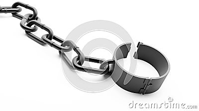 Shackle open Stock Photo